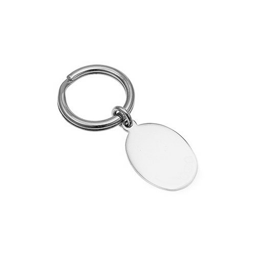 Oval key ring
